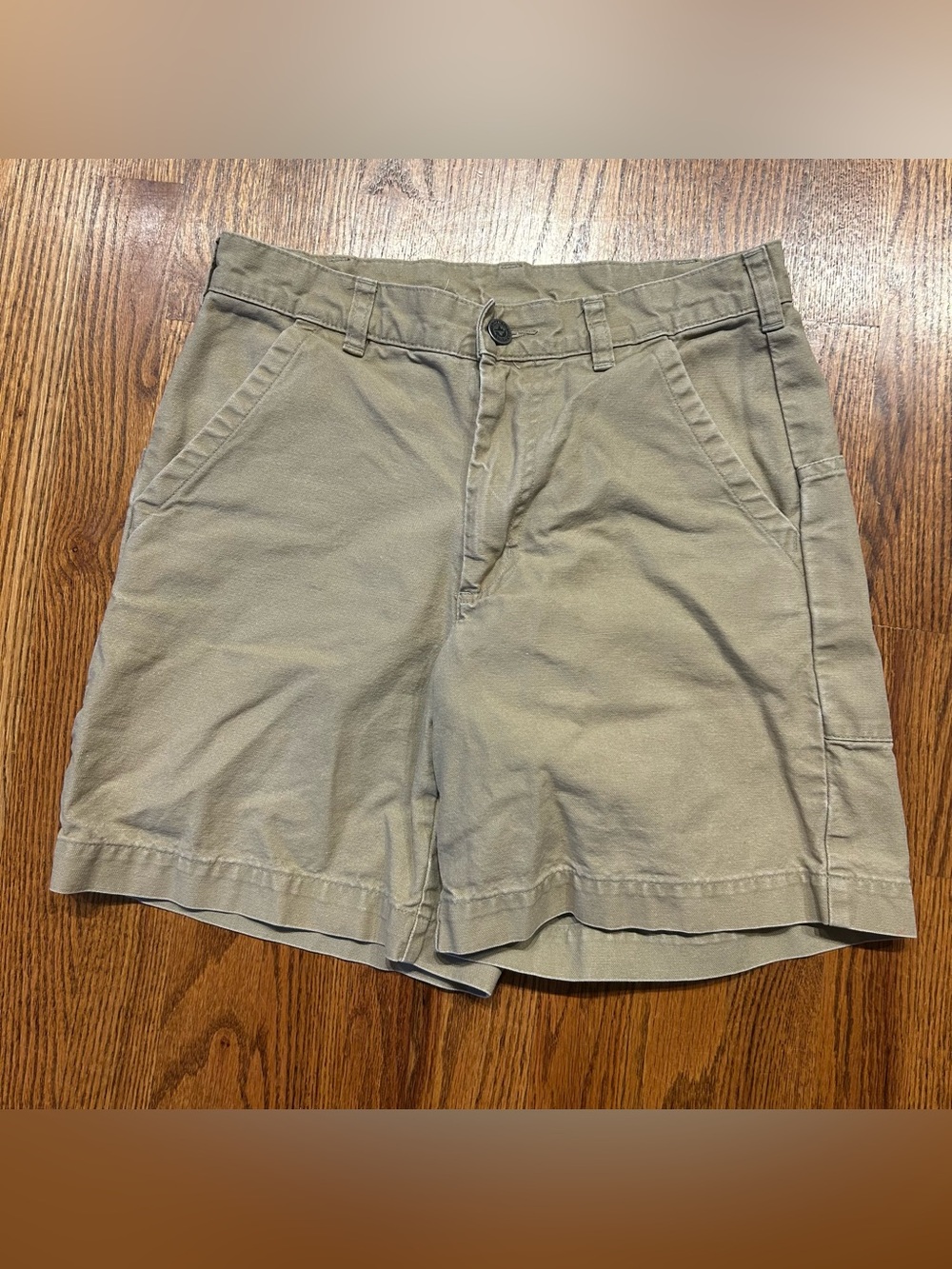 Patagonia Stand Up Shorts 7" Khaki Tan Organic Cotton Canvas Men's 28